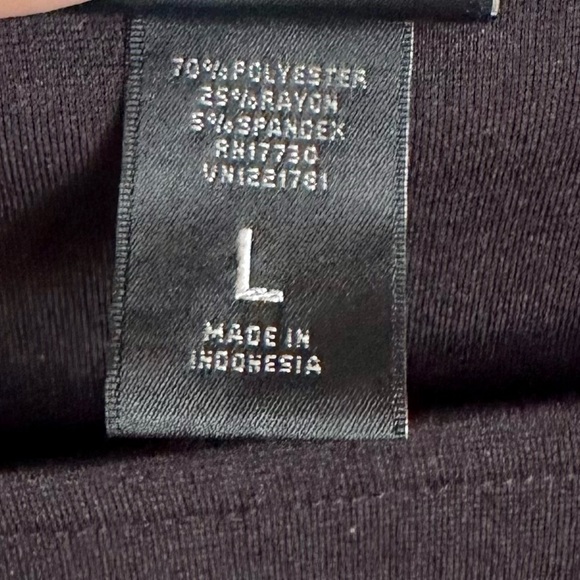 Mossimo Chic Black Short Sleeve Business Casual Dress with Pockets Size Large - Picture 3 of 4